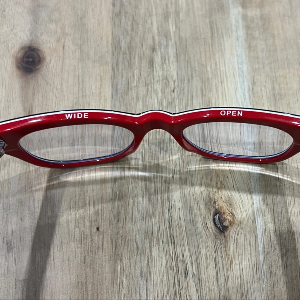 caddis reading - Black and Red Cat-Eye Reading Glasses - The Miklos 1.50